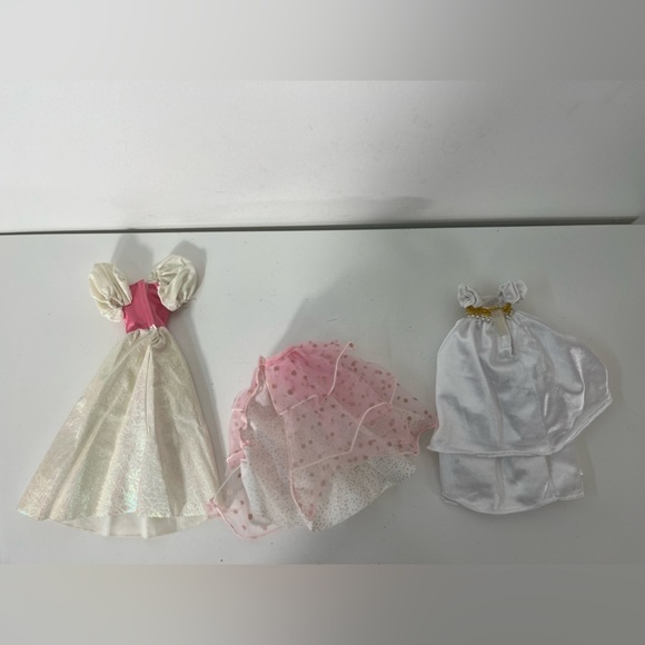 Vintage Barbie Clothing Lot of 3 My First Barbie Princess 1989 Dress Maxi Skirt - Picture 5 of 10